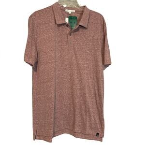 NWT Threads 4 Thought Men’s Polo Shirt Size Medium Red Organic Cotton Blend